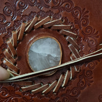 Leather Journal with Stone