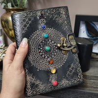 Chakra Leather Journal