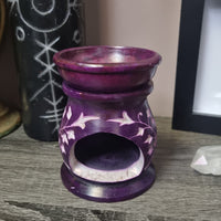 Purple Soapstone Oil Burner
