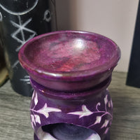 Purple Soapstone Oil Burner