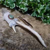 Large Antler Wand with Turquoise