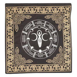 Goddess Sabbat Wheel Altar Cloth