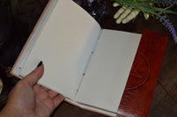 Leather journal - Pentagram with cord