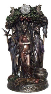Triple Goddess ~ bronze statue