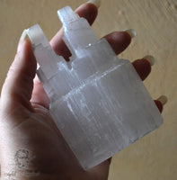 Selenite / Satin Spar Towers - Twins