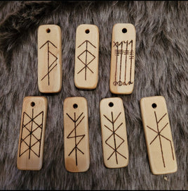Wooden Pendants - rectangular