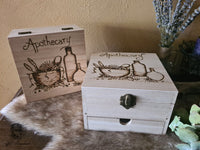 Apothecary Wooden Chest