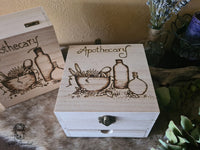 Apothecary Wooden Chest