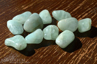 aquamarine small polished stones - crystals stones spiritual new age pagan wicca witchcraft supplies Lylliths Emporium Australia