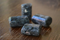 Black Moonstone, crystals, tumble stones, gemstones -  Lylliths Emporium, wicca pagan witchcraft spiritual supplies Australia