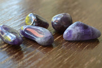 Chevron Amethyst - tumbled