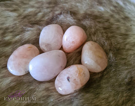 Morganite - tumbled stone