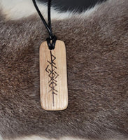 Wooden Pendants - rectangular