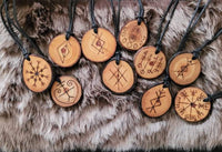 Wooden Pendants -  Round