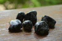 Snowflake Obsidian - tumbled stones